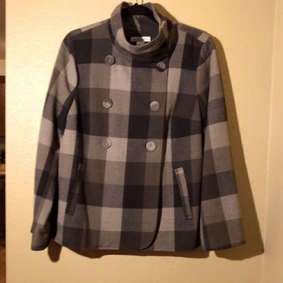 Liz Claiborne brown double breasted jacket - Picture 1 of 9